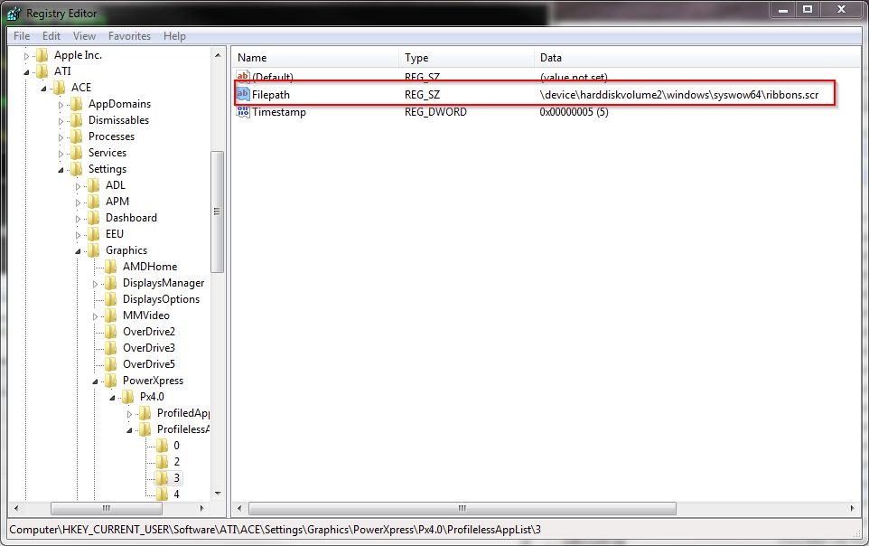 Registry Editor