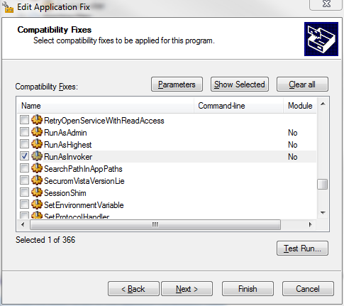 Create new Application Fix