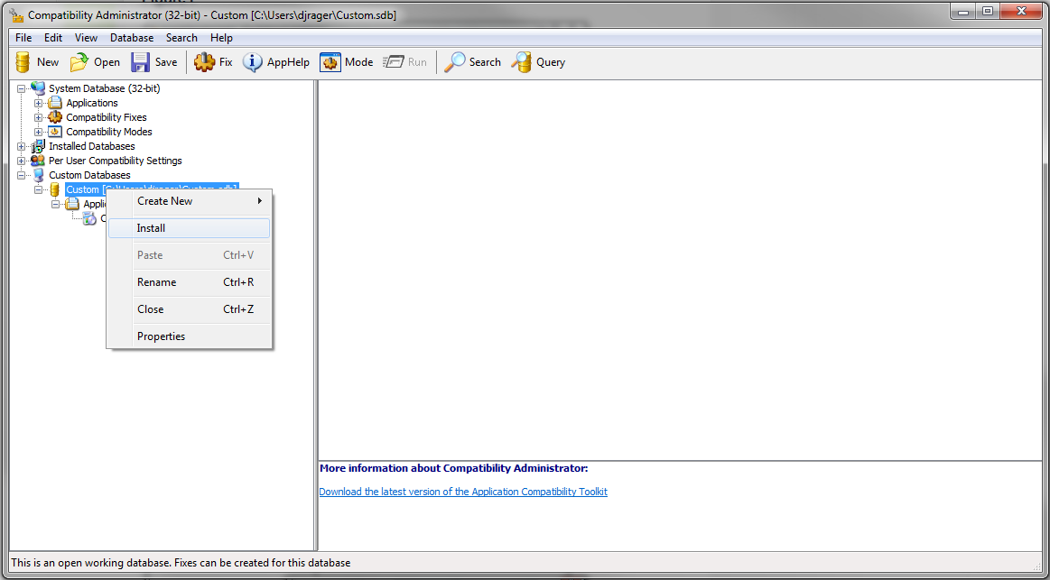 Application Compatibility Toolkit